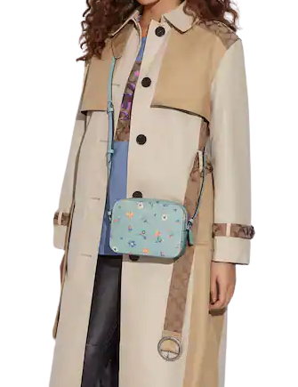 Coach Mini Camera Bag With Mystical Floral Print