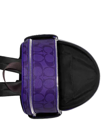 Coach Mini Court Backpack In Signature Canvas