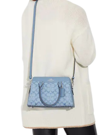 Coach Mini Darcie Carryall In Signature Chambray