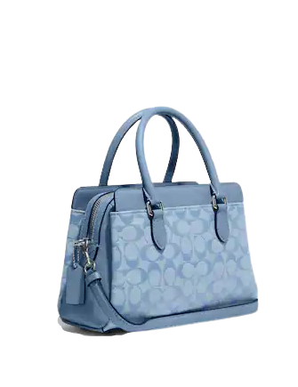 Coach Mini Darcie Carryall In Signature Chambray