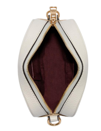Coach Mini Dempsey Camera Bag In Signature Jacquard With Stripe And Coach Patch