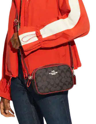 Coach Mini Jamie Camera Bag In Signature Canvas