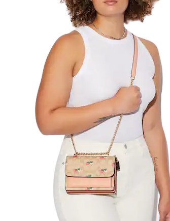 Coach Mini Klare Crossbody In Signature Canvas With Strawberry Print