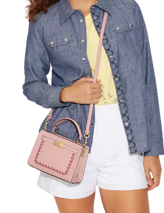Coach Mini Lane Top Handle With Whipstitch