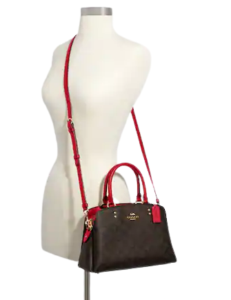 Coach Mini Lillie Carryall In Signature Canvas