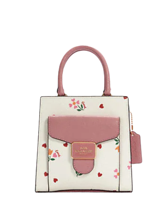 Coach Mini Pepper Crossbody With Heart Petal Print