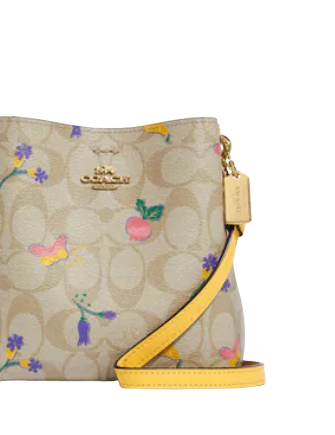 Coach Mini Town Bucket Bag In Signature Canvas With Dreamy Veggie Print