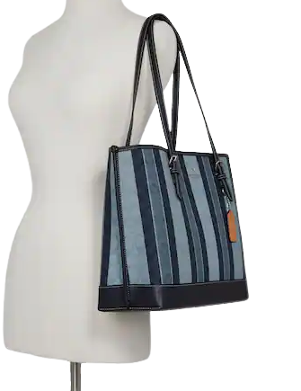 Coach Mollie Tote In Signature Jacquard With Stripes