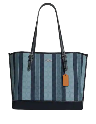 Coach Mollie Tote In Signature Jacquard With Stripes