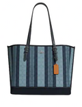 Coach Mollie Tote In Signature Jacquard With Stripes