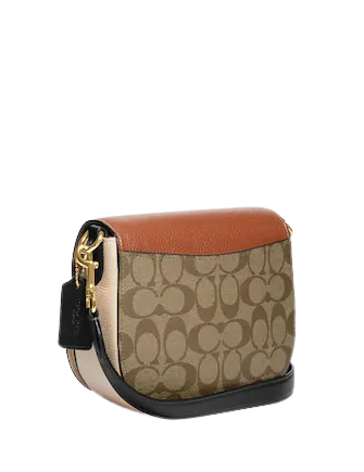 Coach Morgan Saddle Bag In Colorblock Signature Canvas