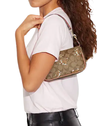 Coach Nolita 19 In Signature Canvas With Dancing Kitten Print