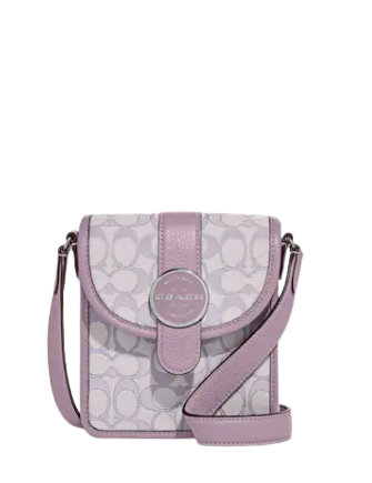 Coach North South Lonnie Crossbody In Signature Jacquard