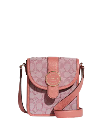 Coach North South Lonnie Crossbody In Signature Jacquard