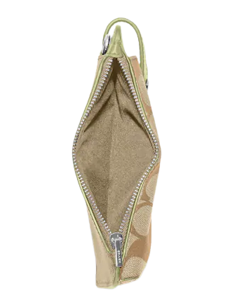 Coach North South Phone Crossbody In Signature Canvas