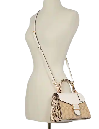 Coach Pepper Satchel In Signature Canvas