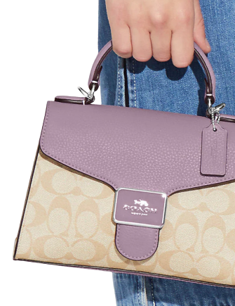 Coach Pepper Satchel In Signature Canvas