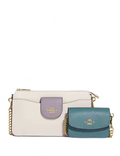 Coach Poppy Crossbody With Card Case In Colorblock