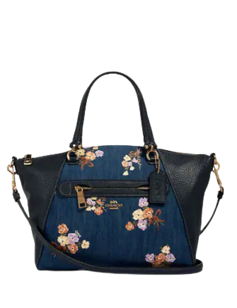 Coach Prairie Satchel With Painted Floral Box Print