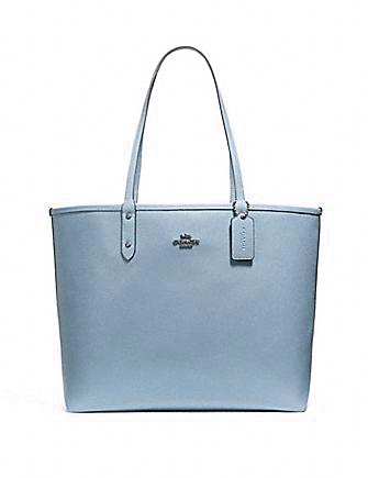 Coach Reversible City Tote in Signature Canvas With Flag