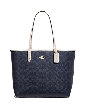 Coach Reversible City Tote With Americana Flag Motif