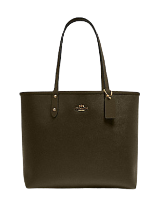 Coach Reversible City Tote With Banana Leaves Print