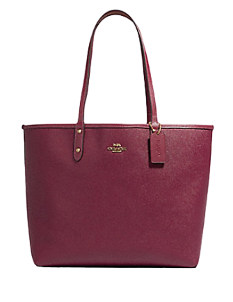 Coach Reversible City Tote With Party Cat Print