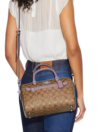Coach Rowan Satchel In Signature Canvas