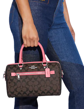 Coach Rowan Satchel In Signature Canvas