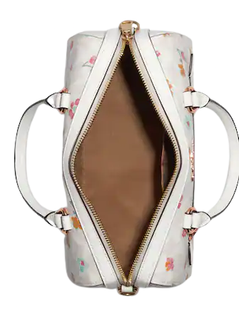 Coach Rowan Satchel In Signature Canvas With Mystical Floral Print