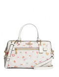 Coach Rowan Satchel In Signature Canvas With Mystical Floral Print
