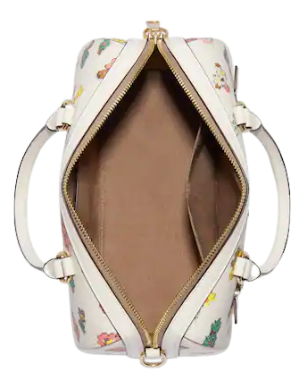 Coach Rowan Satchel With Spaced Floral Field Print