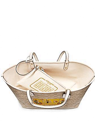 Coach Signature Reversible Road Trip New York Tote