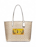 Coach Signature Reversible Road Trip New York Tote