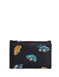 Coach Slim Bifold Card Wallet With Car Print