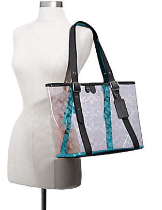Coach Small Ferry Tote in Signature Clear Canvas