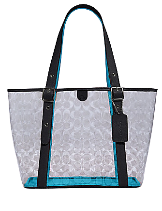 Coach Small Ferry Tote in Signature Clear Canvas