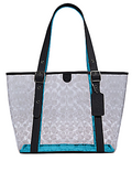 Coach Small Ferry Tote in Signature Clear Canvas