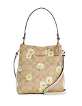 Coach Small Town Bucket Bag In Signature Canvas With Daisy Print