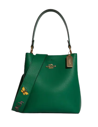 Coach Small Town Bucket Bag With Diary Embroidery