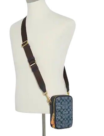 Coach Stanton Crossbody In Signature Chambray