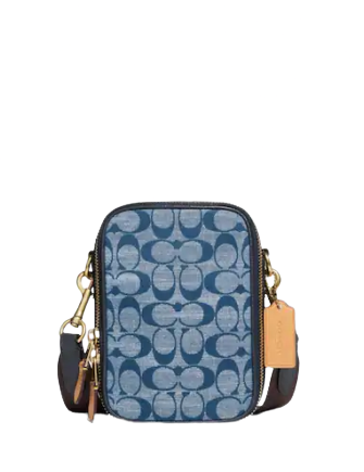 Coach Stanton Crossbody In Signature Chambray