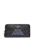 Coach Star Wars X Accordion Zip Wallet in Signature Canvas with Logo