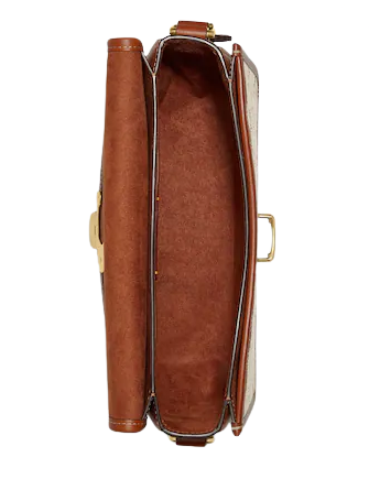 Coach Studio Shoulder Bag In Signature Jacquard With Penguin Motif