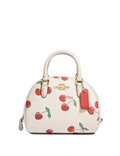 Coach Sydney Satchel With Heart Cherry Print