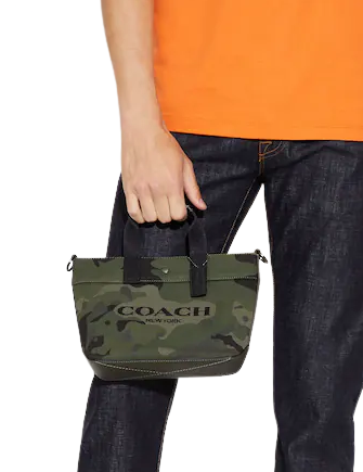 Coach Tote 20 With Camo Print