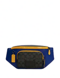 Coach Track Belt Bag In Colorblock Signature Canvas