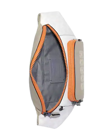 Coach Track Belt Bag In Colorblock Signature Canvas With Coach