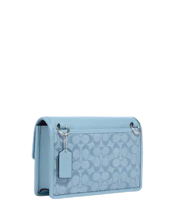 Coach Turner Flap Crossbody In Signature Chambray
