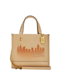 Coach X Jennifer Lopez Dempsey Tote 22 With Nyc Skyline